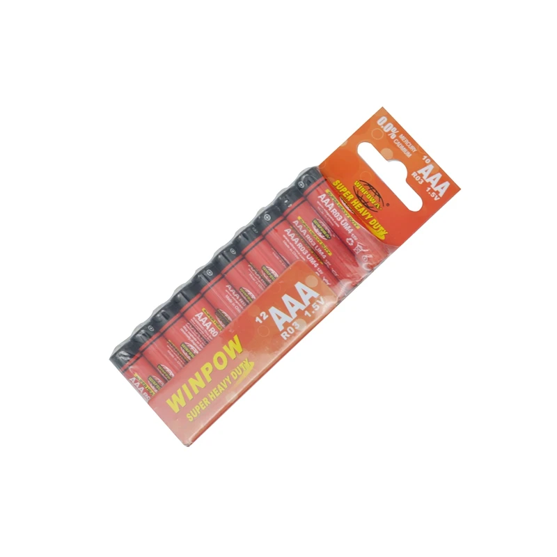 aaa-r03 r6s um-3 no.7 aaa size um4 no.5 zinc-carbon d r6 1.5v heavy aa carbon zinc dry battery