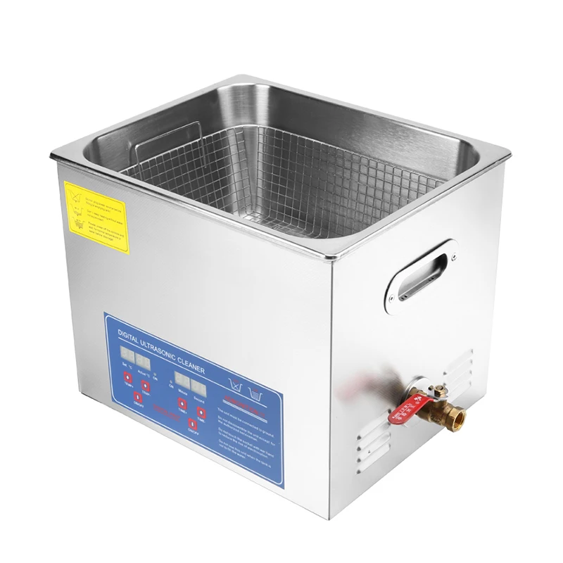 Vevor 15L Industrial Ultrasonic Cleaner 400W Record Washer Lifting Bracket Waterproof LP Album Disc EP Cleaning New Condition