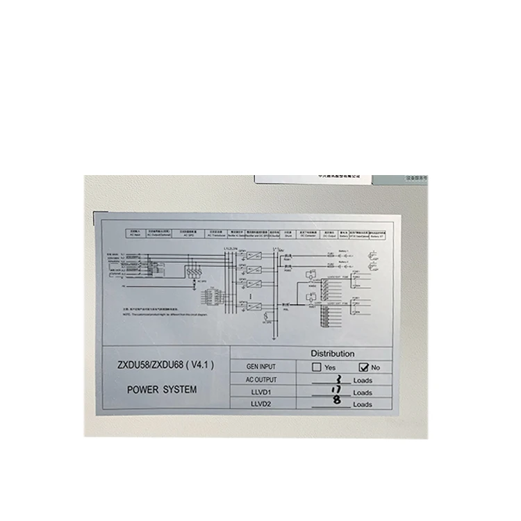 ZTE ZXDU68  ZXDU58 switching power supply cabinet 48v Telecom Power Cabinet  dc POWER SYSTEM Communication cabinet