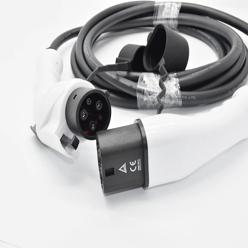 
 Hot sale High cost performance 5M PVC 16A EV charger type 1 to type 2 mode 3 charging cable  