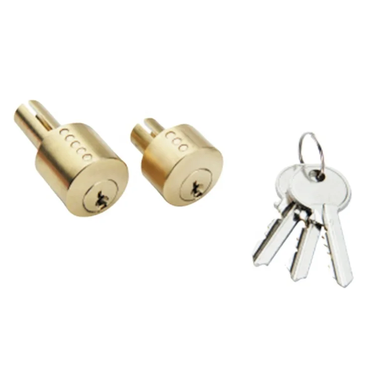 Euro profile tubular key lock brass round cylinder