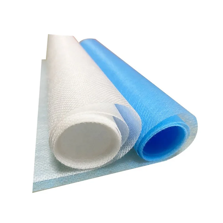 SMS Non Woven Fabric SMS Notex 45 Gramos No Tejida Fabric Water Proof SMS Nonwoven Fabric 100% Polypropylene for Gown