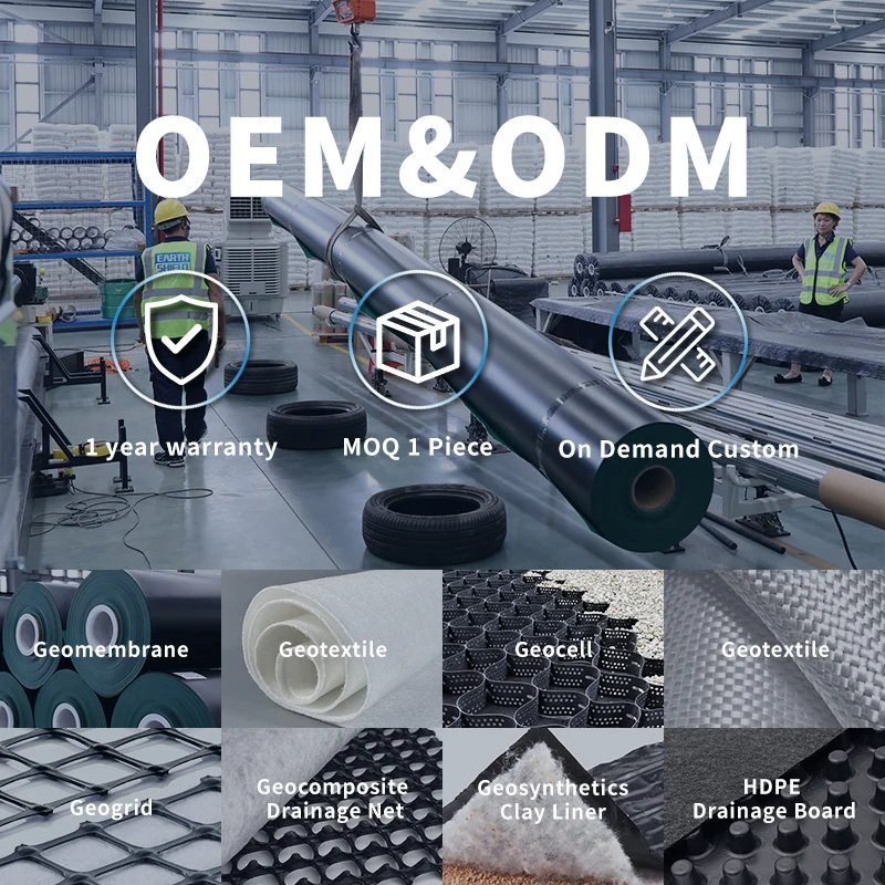 UV Resistant Geomembranes HDPE 1mm 2mm Geomembrane Liner Dam Composite Shandong Geomembrane For Aquaculture