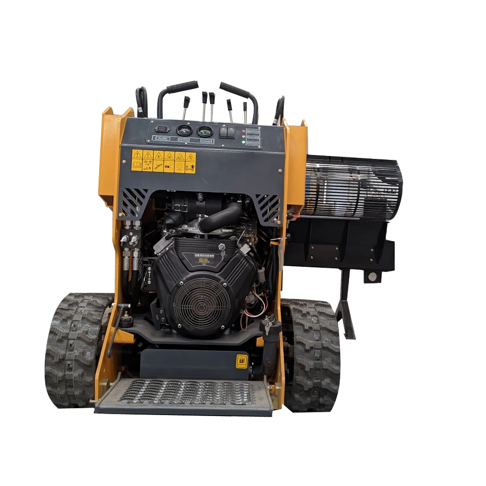 Chinese Wholesale Fuel-efficient cheap mini skid steer loader electric with 4 in 1 bucket mini loader