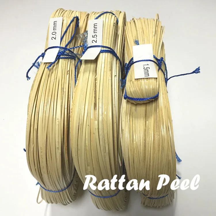 Customized 2-7mm Renewable Rattan Weaving Material Rattan Peel Binding Cane for Furniture