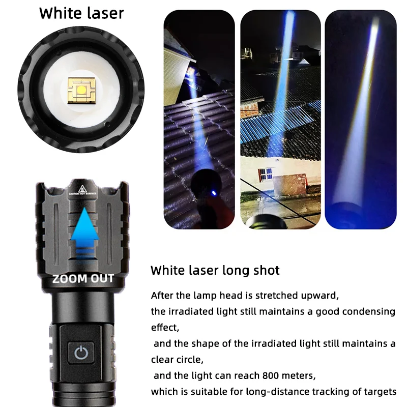 Factory outlet aluminium alloy high lumens LEP 1800Lumens long Range super bright led flashlight Type C Flashlights &Torch
