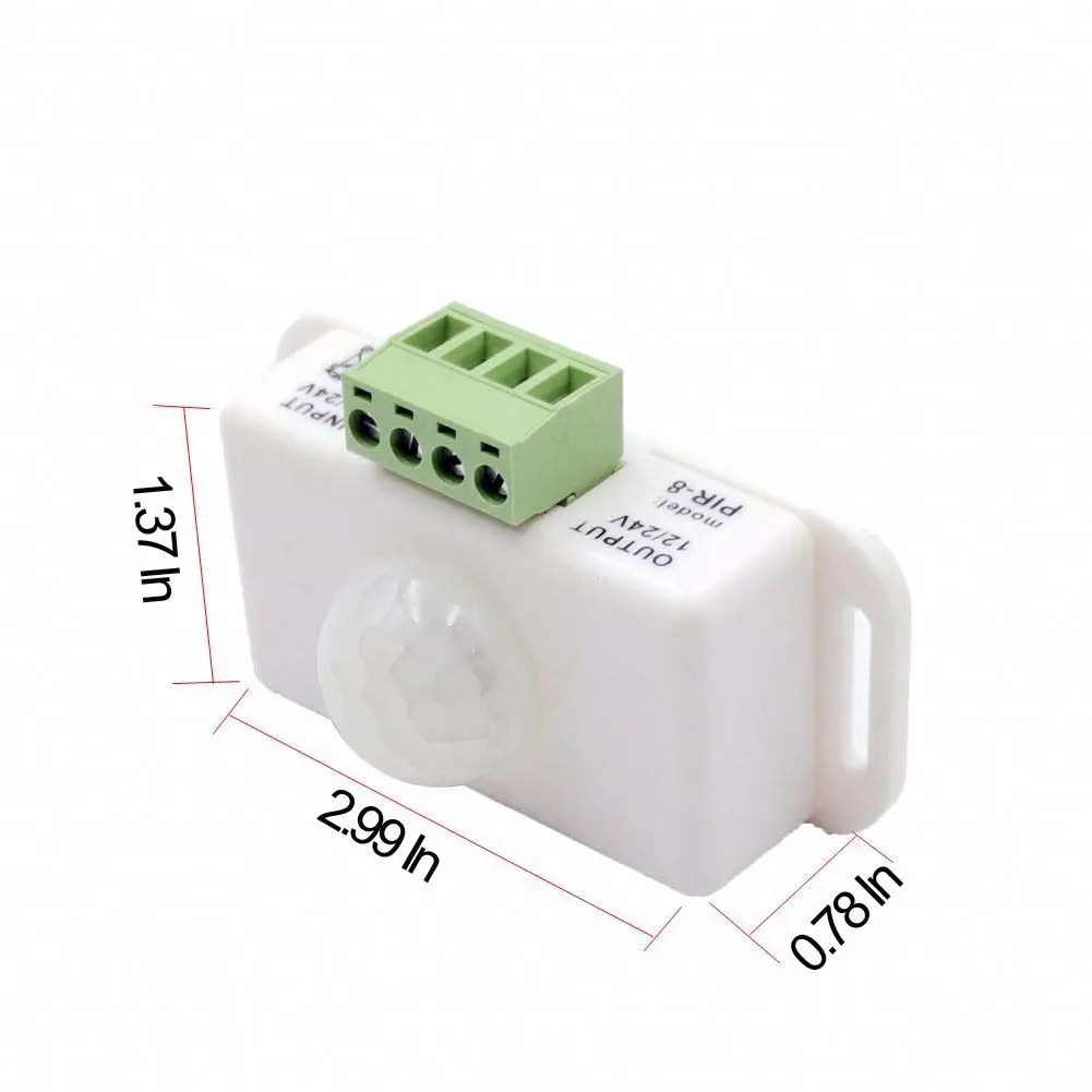 PIR Infrared Motion Sensor Detector 12V~24V Strip Light Motion Sensor Switch PIR Human Body Motion Sensor Detector