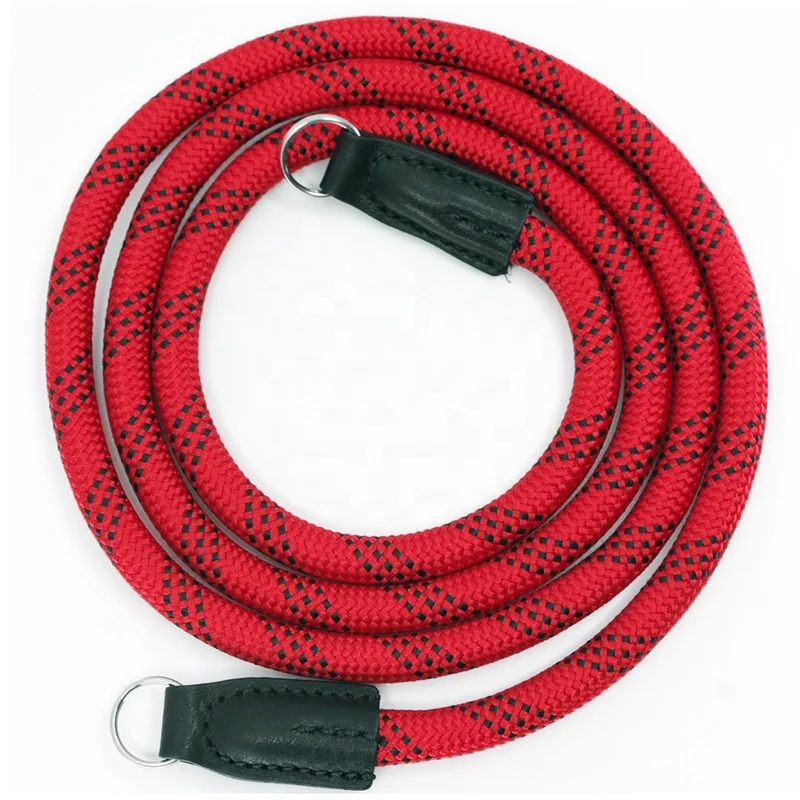 
Universal Braided Neck Strap Custom Leather Ends Nylon Rope Camera Straps  (62294590354)