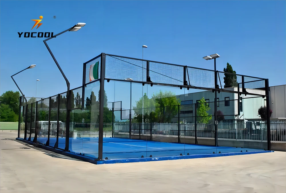 Padel Court Including Grass Glass Net One Total Court For Outdoor Sports Padel Court Equipment