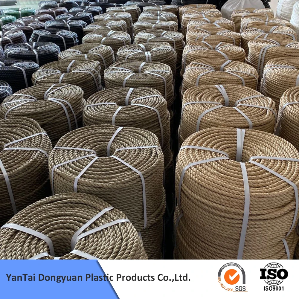 10mm High Strength Ships Sailing Boats 3/4 Strands pp Packaging Polyester Rope with Low Price