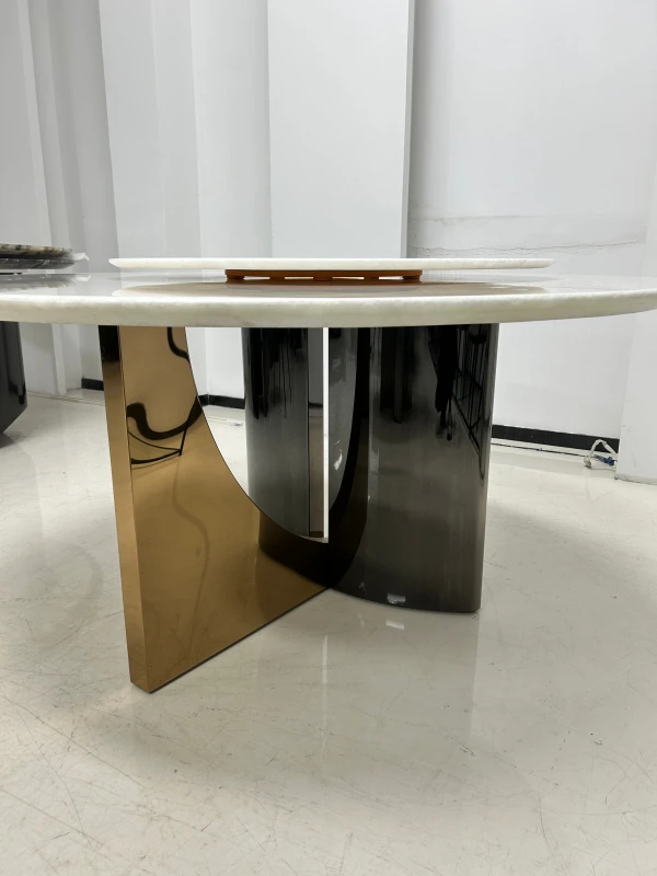 Металлический материал бестселлер столешница из искусственного мрамора обеденный стол для столовой ресторана