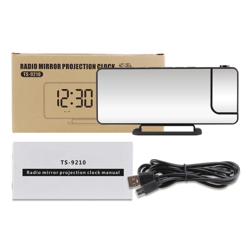 Led Wall Clock Date Temperature Clocks With Humidity Wall Clock Calendar Projected