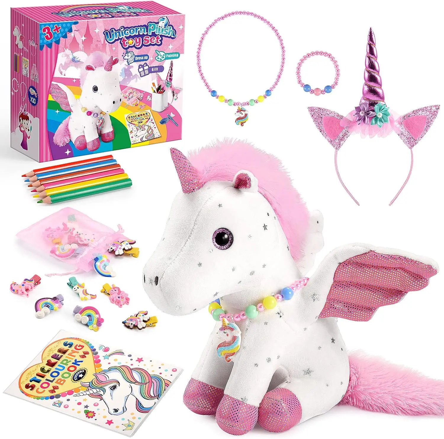 Unicorn Stuffed Animals Kids Toys Kawai Plush Unicorns Gifts for Girls