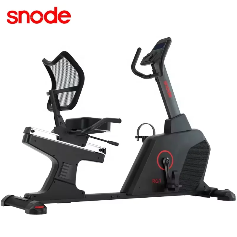 Snode Fitness Equipment Recumbent Stationary Cardio Exercise Bike Electric Pedal Exerciser for Home Gym Use