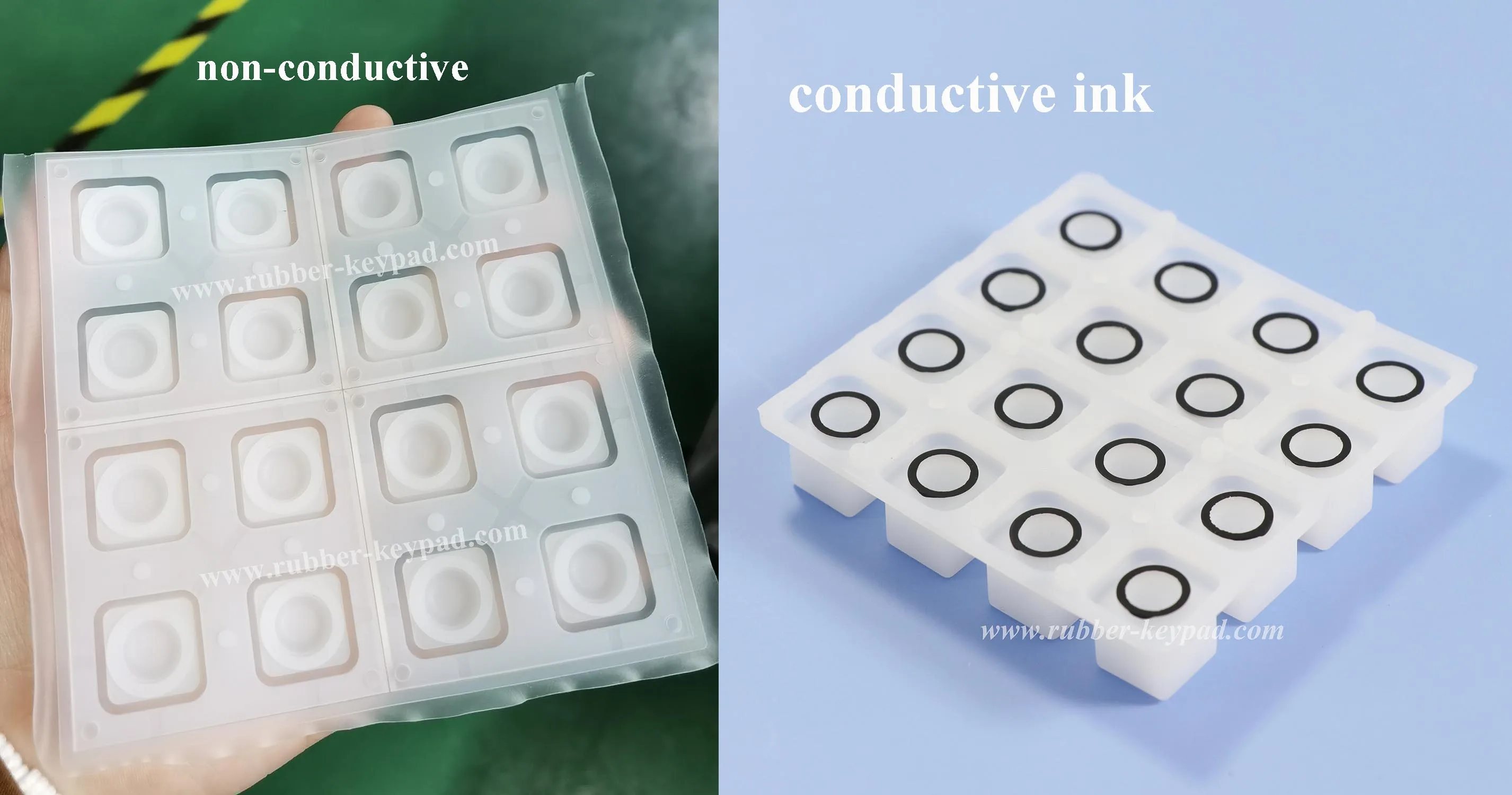 Teclado Silicona Transparente Matriz 4x4 Serigrafia De Tinta 16 keys