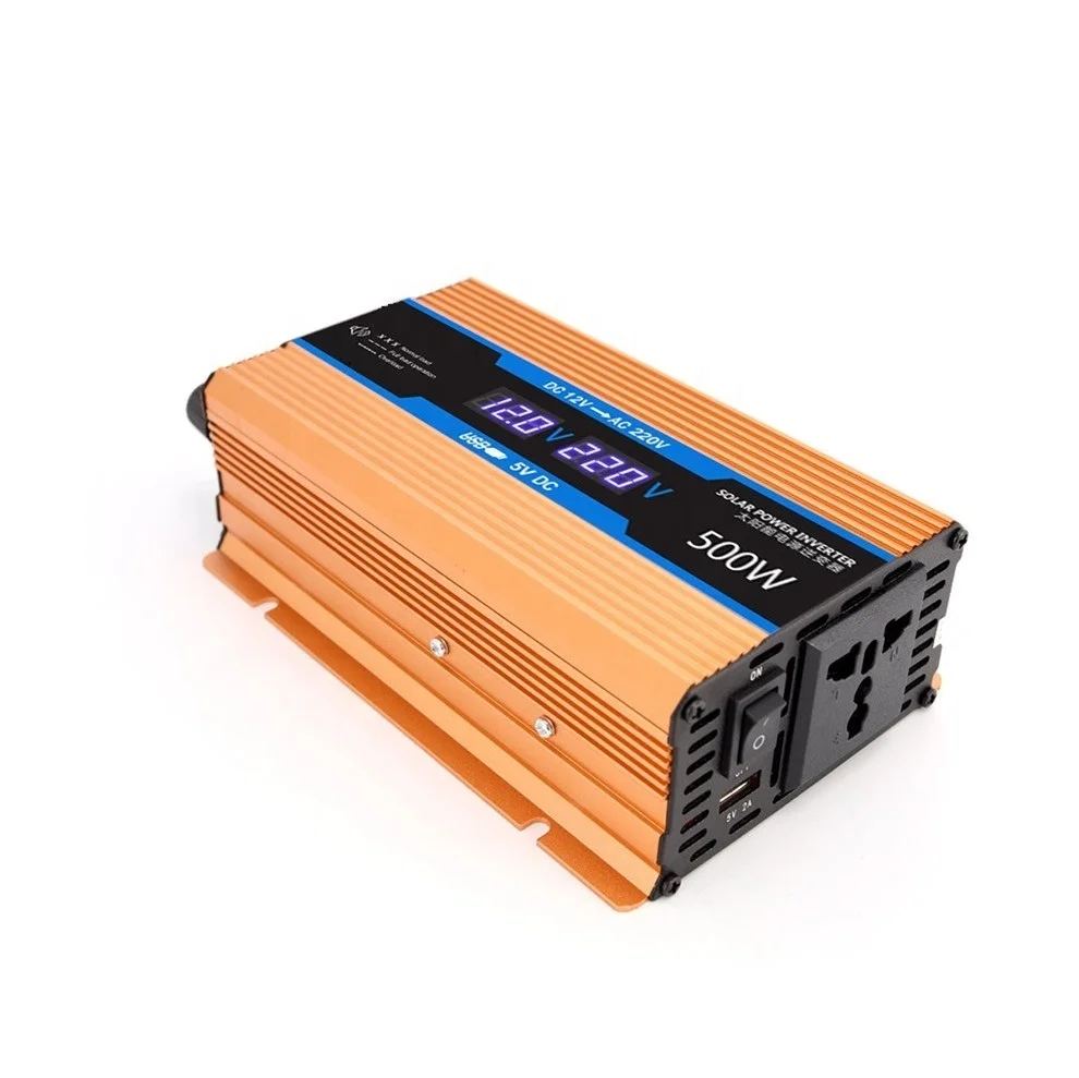 Многофункциональный инвертор переменного тока 500 Вт 1000 Вт 2000 Вт для автомобиля и домашнего использования