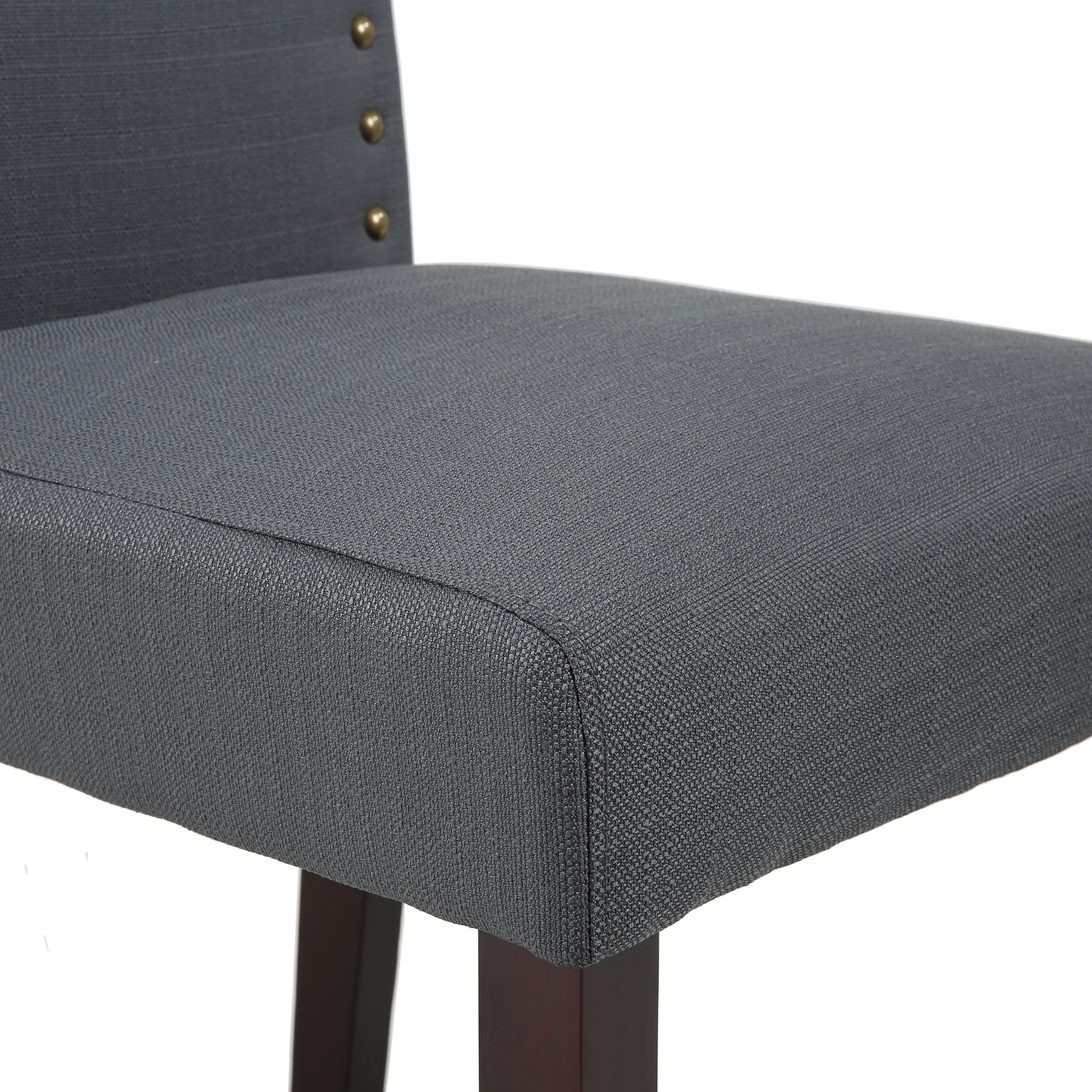 
Best Selling Fabric Upholstered Dining Chair with Nailhead Trim, 2PCS 