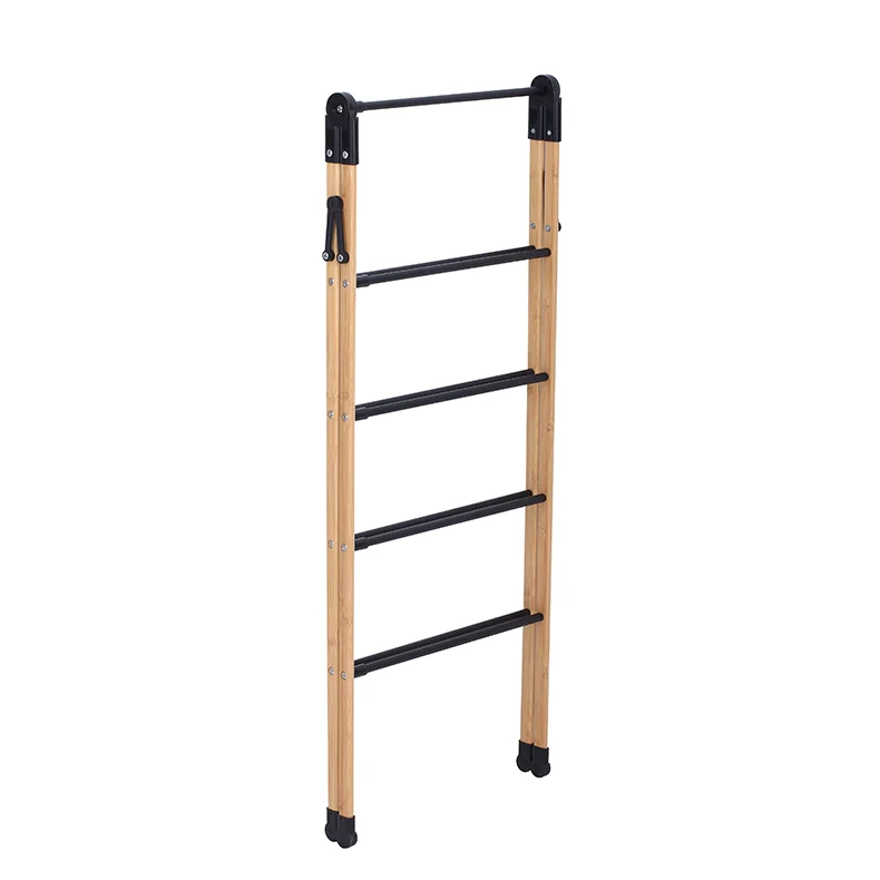 Kesing Frame Extendable Bamboo 3.9m 6.5m Drying Space Wood Clothes Drying Airer With Rails