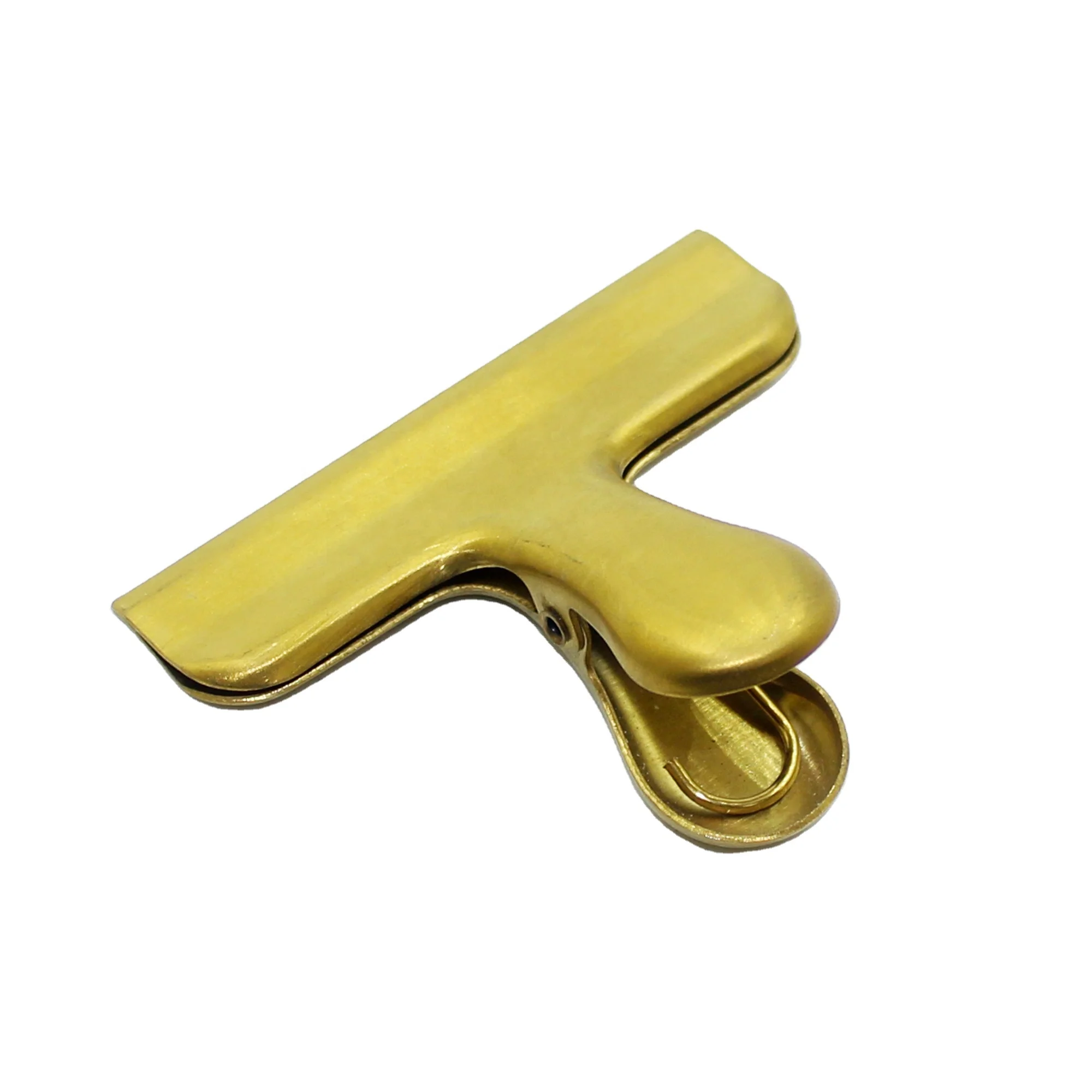  Hot sale customized stainless steel strong spring seal fixed multifunction gold snack coffee packet clips for