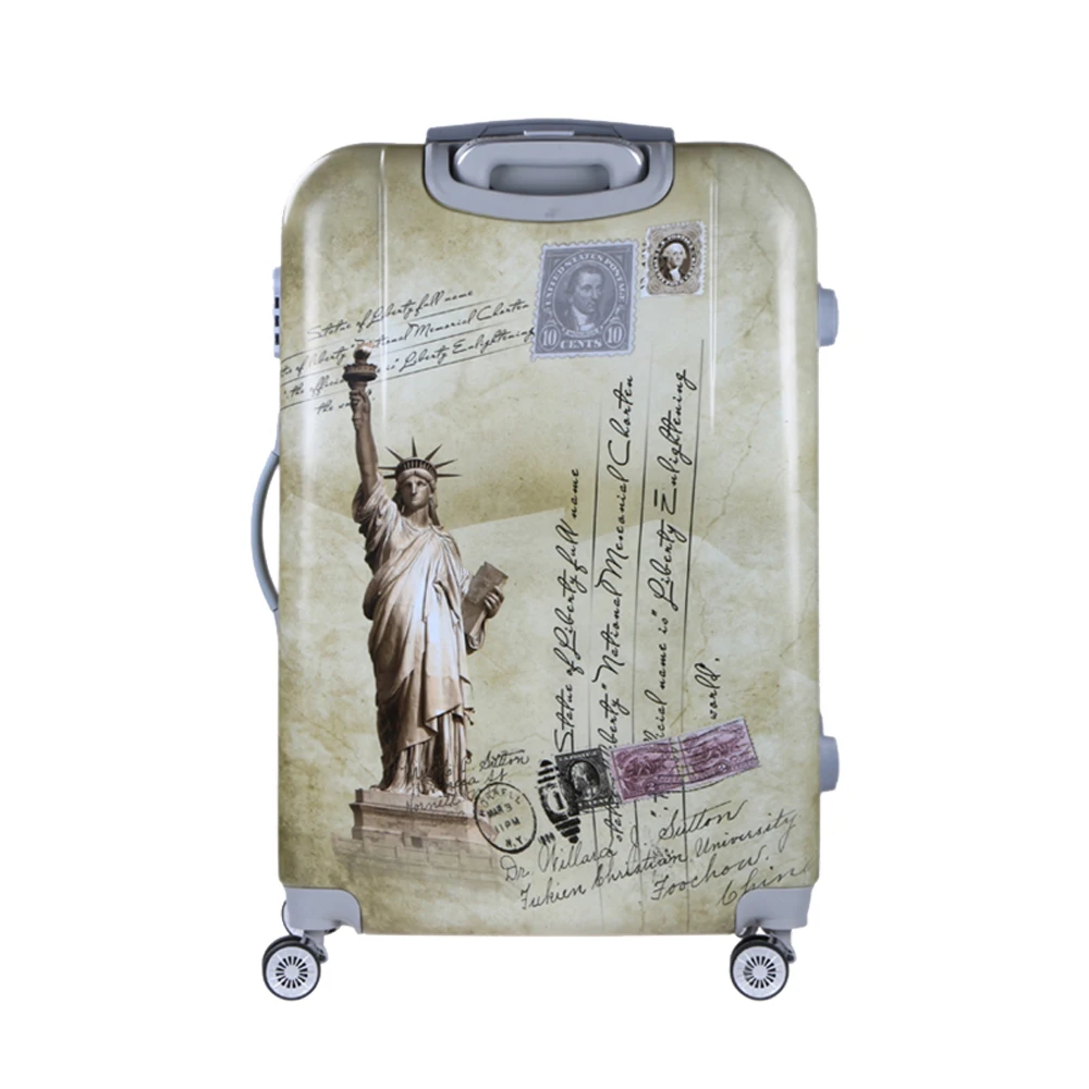 Китайский поставщик, 3 шт., чемоданы на колесиках из поликарбоната, наборы чемоданов с 4 спиннером, 360 градусов, Whe