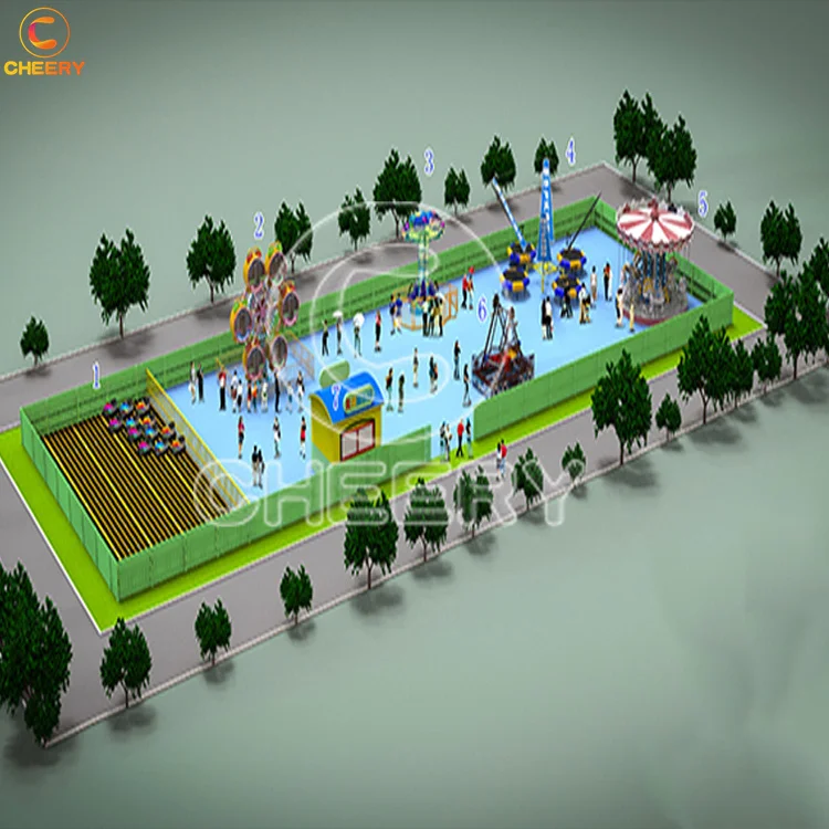 Special design park business plan new commercial theme park outdoor amusement playground for kids adults