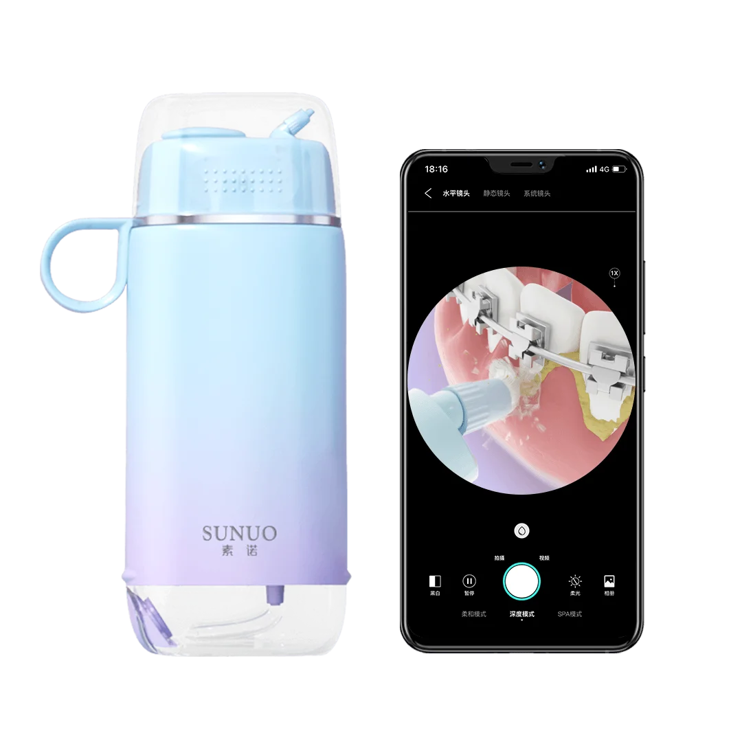 Водостойкий ирригатор для полости рта с камерой