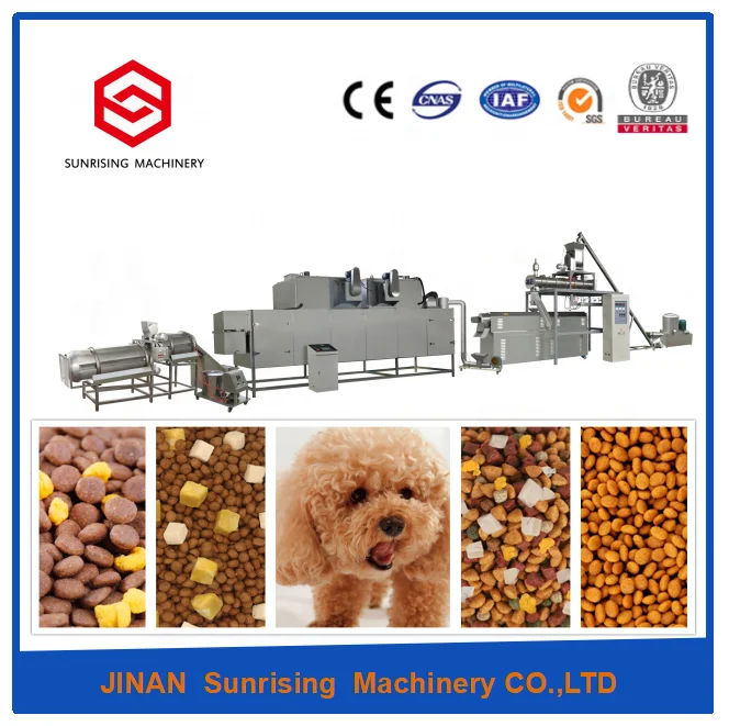 Inflated kibble small wet dog food machine extruder cat food machine pet food processing machine