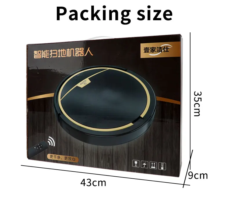 
2021 Smart Automatic Robotic Sweeper Rechargeable Robot Vacuum UV Cleaner for Carpet Floor 