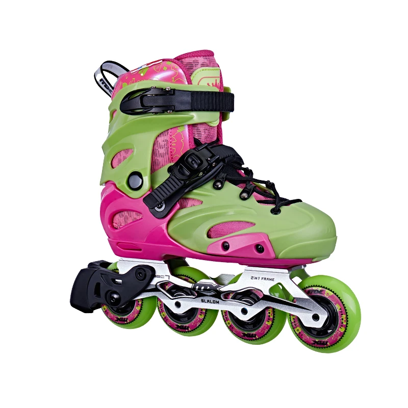 High quality hard plastic shell roller skating protective freestyle inline roller skate shoes