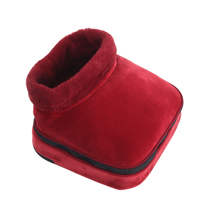 Factory  wholesales  hot sold 4D heated foot massage shoes air pressure therapy Shiatsu  washable foot massager boots