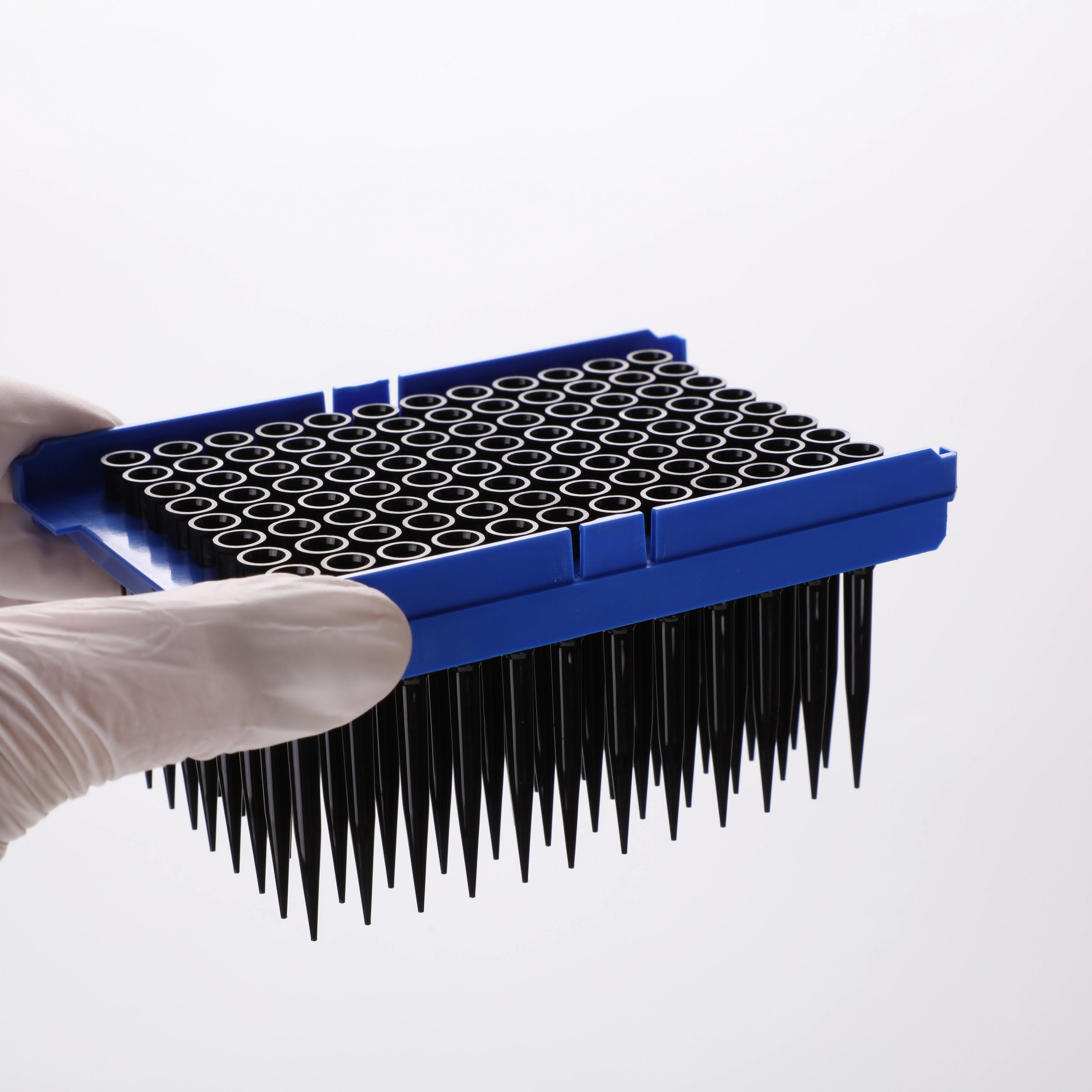 50ul, 200ul, 1000ul Disposable Microliter Black Plastic Sterile Micropipette Pipet Tips For Laboratory Sterile Pipette Tip Racke