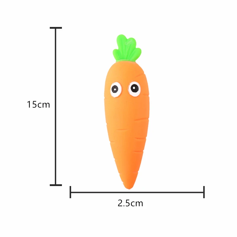 Wholesale Squeeze Toys Filled with Sand Anti Fidget Cartoon Carrot Fidget Toys for Kids Adults