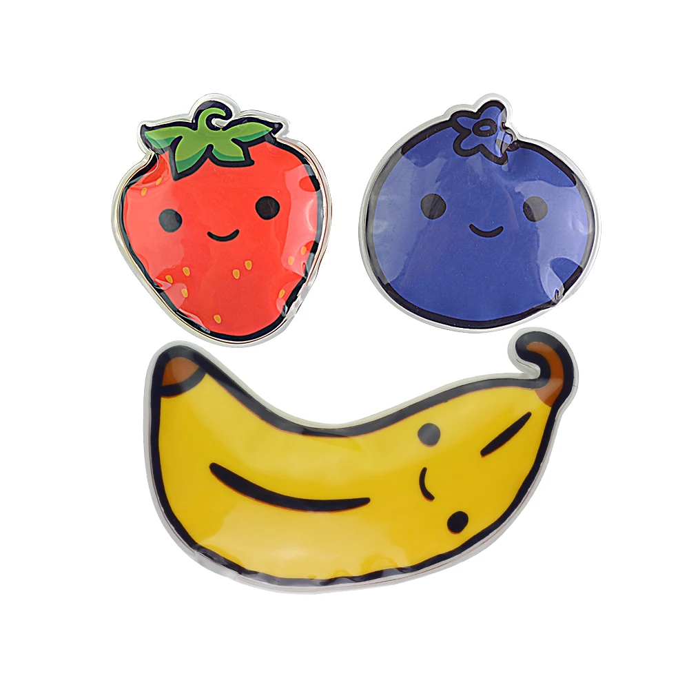 Fruit types Reusable Toddler Ice Packs Hot Cold Compress for Kids Injuries Children Cooling Pack for Bumps Bruises Wisdom Teeth