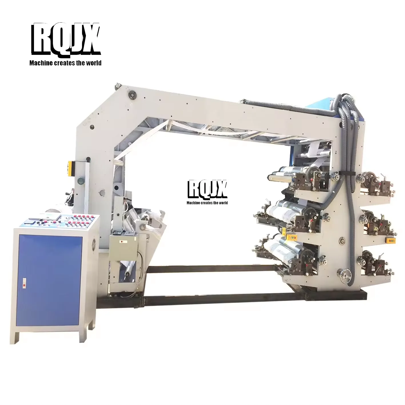 High quality 4 color paper plastic bag flexo printing machine