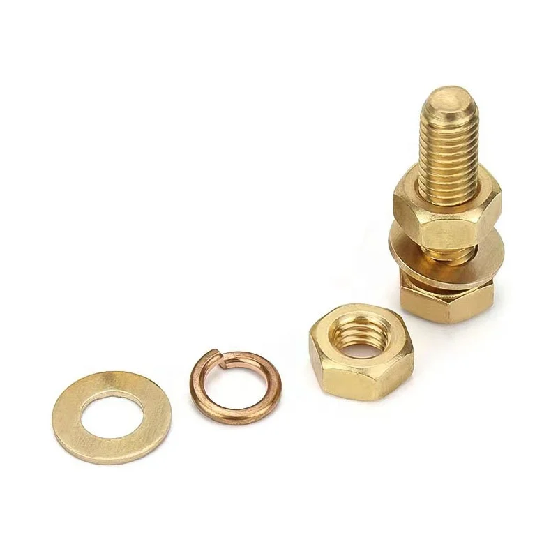 Technology china wholesale brass door bolt with washer m4