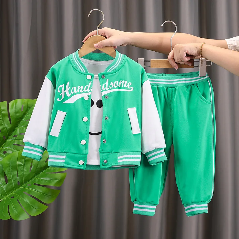2024 New Spring Autumn Children Clothes Long Sleeve Baby Uniform 2 Piece Set Casual Clothing For Boys Girls