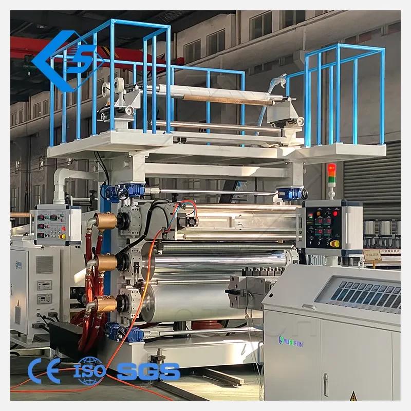 Yurefon Building materials production line Plastic Marble Board Extruder / PVC alternative marble sheet machine production line