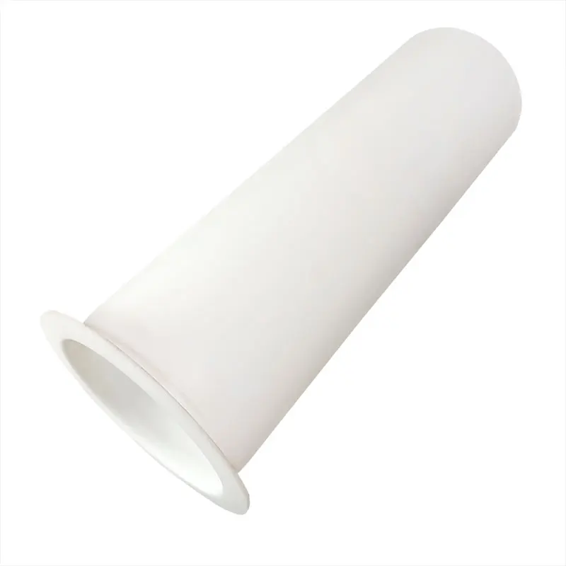 Custom PTFE Plastic Sleeve Bearing Wear Resistant PTFE Flanges Bush Slid PTFE Collar Bushing