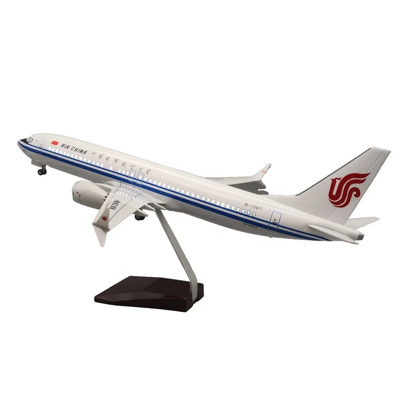 Souvenir Gift Large Scale 1:85 47cm Boeing737 MAX8 Air China Decorative Model Airplane