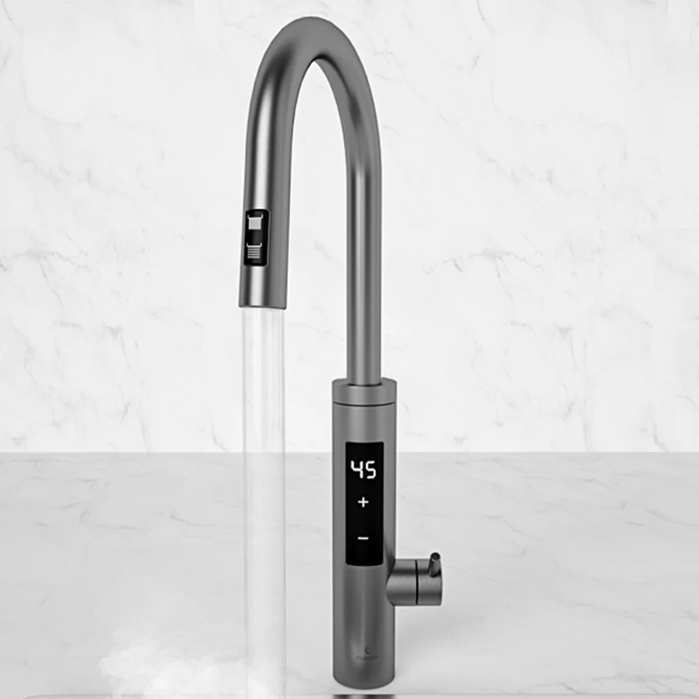 New Hot Sale Instant Hot Water Tap Electric Faucet Kitchen Bathroom Basin Sink Electric Heating Stainless Steel Faucet