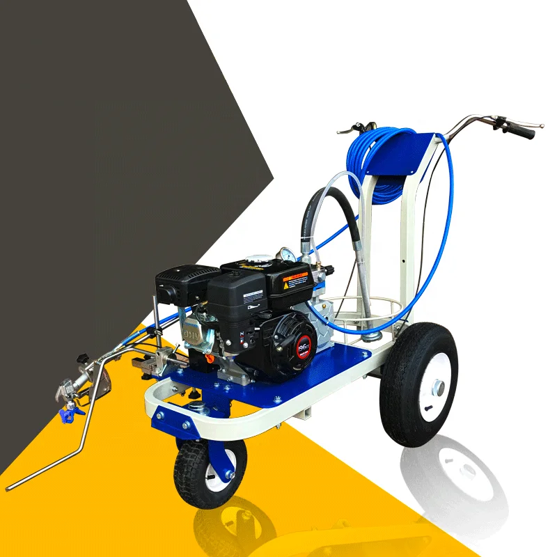 Hand push cold paint road machine cold paint marking sprayer mark road machineroad curb painting machine