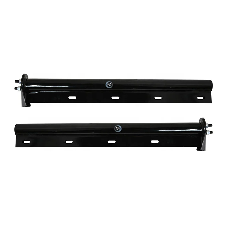 USA 562.451 Matt Black Semi Truck Straight Arms Spring Loaded Heavy Duty Mounting Lorry Truck Brackets Mud Flap Hanger
