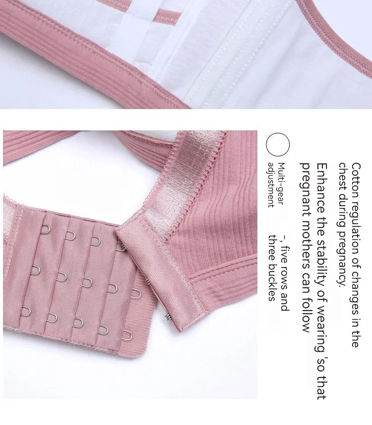 968# Pregnancy Women's Underwear Push up Bra Adjustable Strap Nursing Bra Front Open Breastfeeding Maternity Wireless Bra
