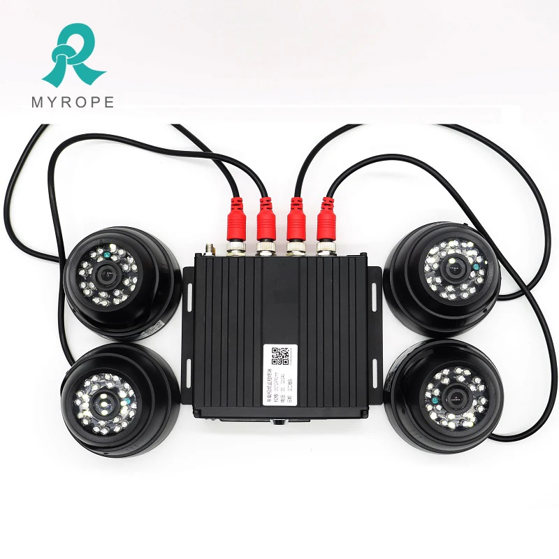 HD 1080P Mobile DVR BSD ADAS DMS Vehicle CCTV SD Card MDVR GPS 4G Wifi Truck Camera