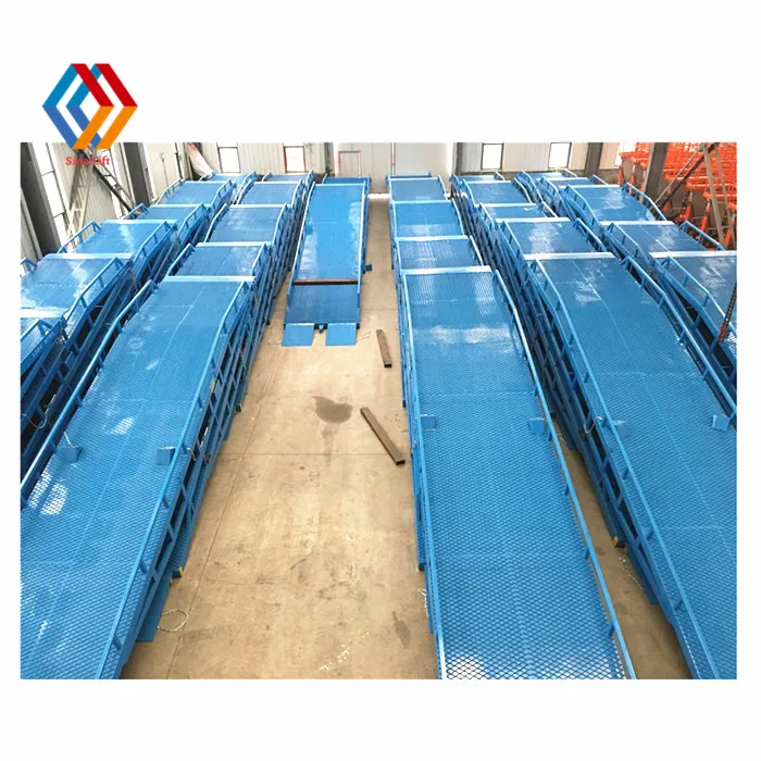 10T Hydraulic Mobile Ramp/Material Handling Container Unloading Equipment