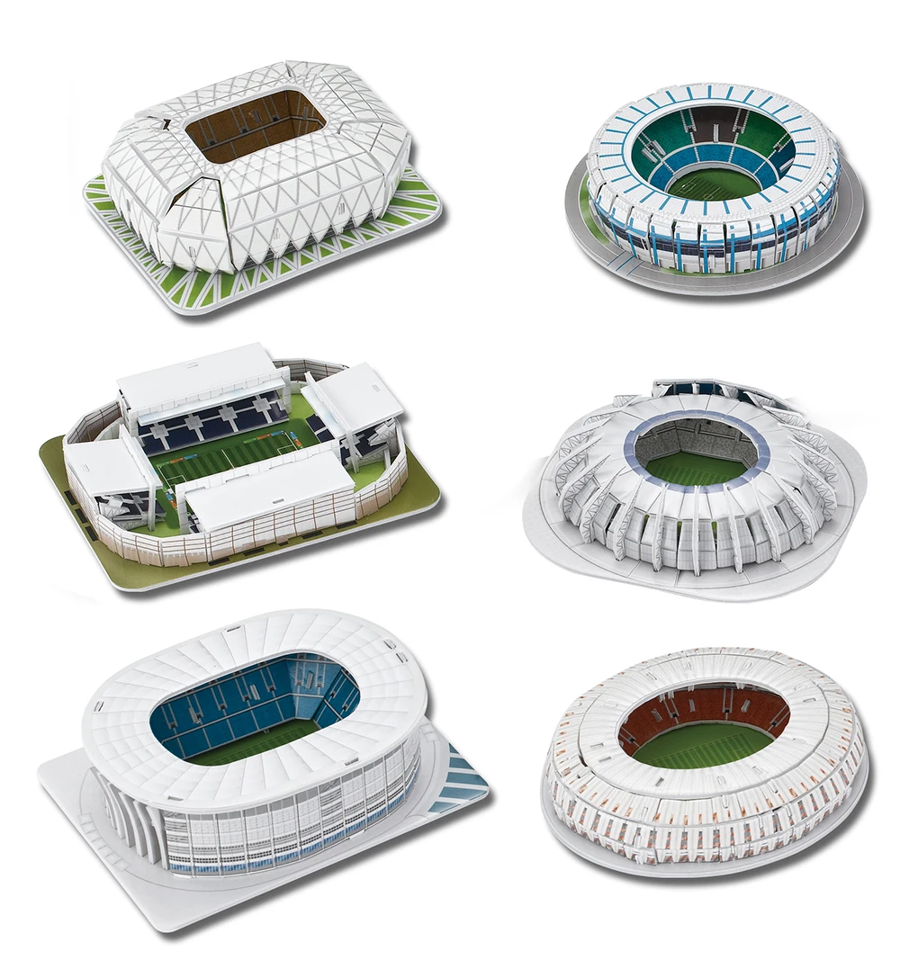 Лидер продаж 3d бумажный пазл из пенополистирола для мини-футбольного стадиона