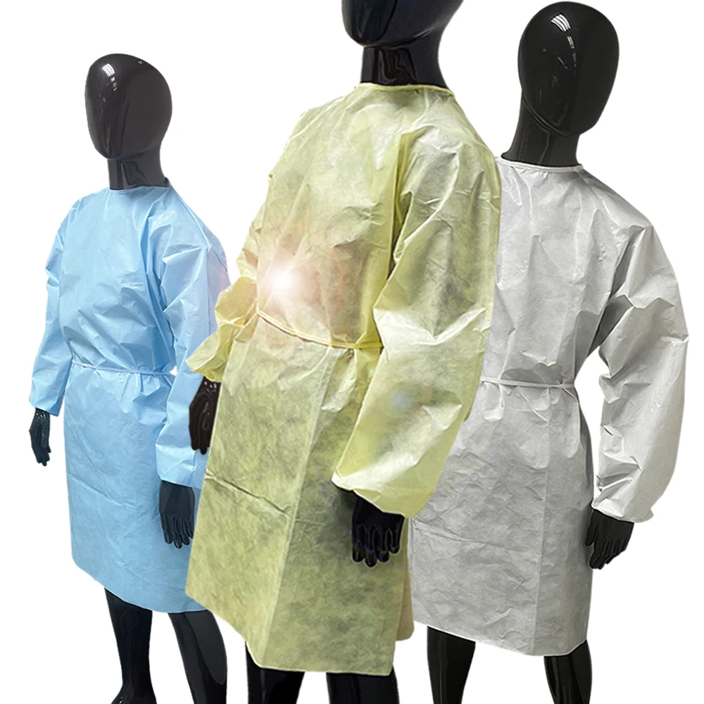 China Supplier Good Price Non Woven Clothing Disposable Blue Level 2 Aami Gown For Adult