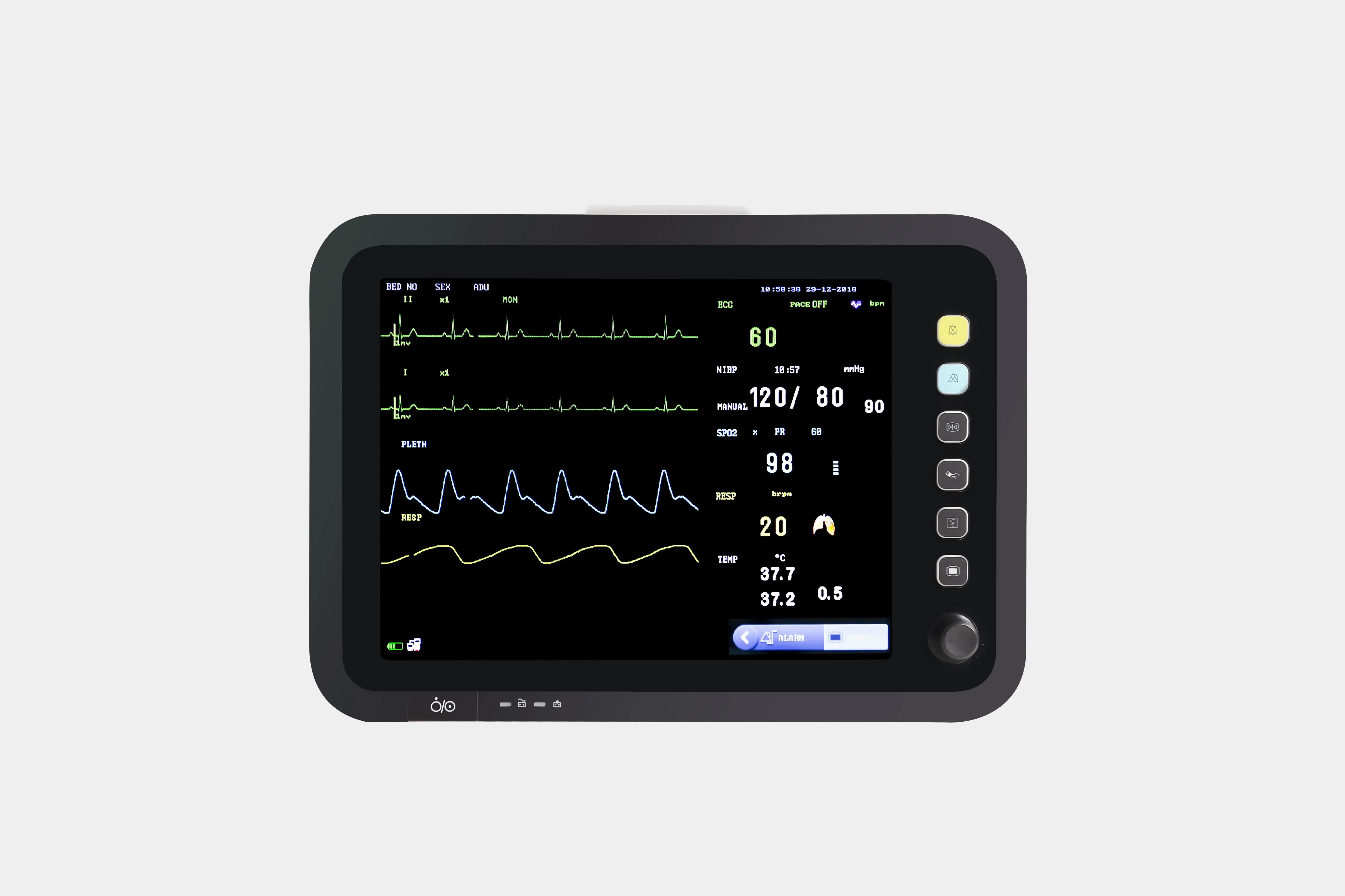 Multiparameter Monitor Surgical Medical ECG Monitor Hospital