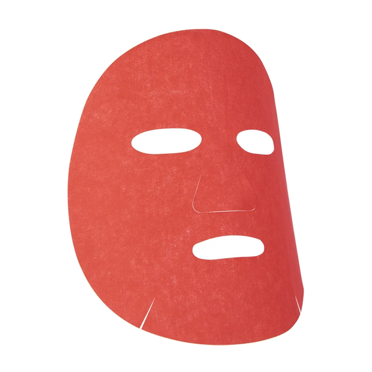 Facial mask material superfine long fiber good dyeing fastness red facial mask
