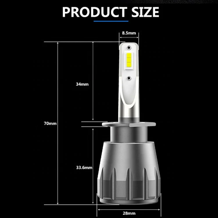 S7 Lower price high quality  H1 H4 H7 LED headlamp bulbs 40w 4800lm 6000k High Performance OEM/ODM LED Headlights